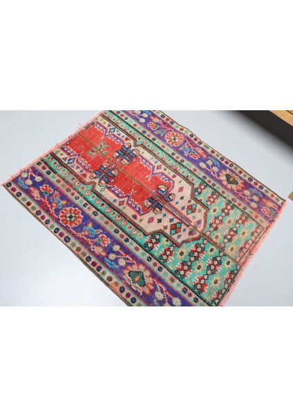Kayra E x port Türk Halısı, Eskitme Halı, Halı, 102 x 119 cm Yeşil Halı, Bahçe Küçük Halı, El Yapımı Mutfak Halı, 90 fırsatları