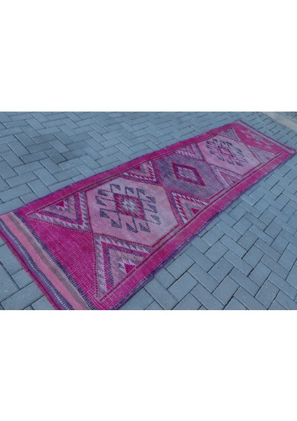 Türk Halısı, Eskitme Halı, Halı, 89 x 326 cm Pempe Halı, El Dokuma Merdiven Halı, 6601 fiyatları