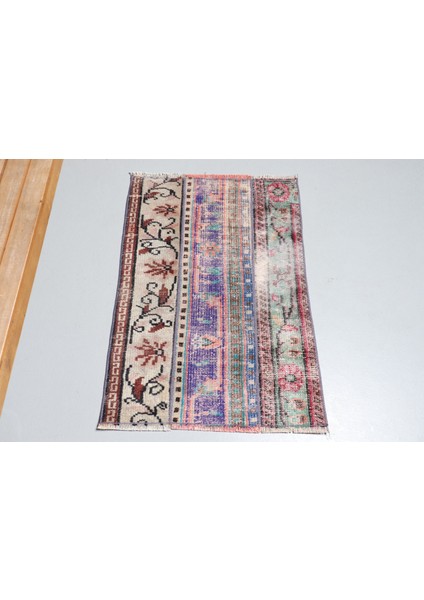 Kayra E x port Türk Halısı, Eskitme Halı, Halı, 64 x 92 cm Mavi Halı, Bahçe Araba Paspası Halı, Mutfak Halı, 9046