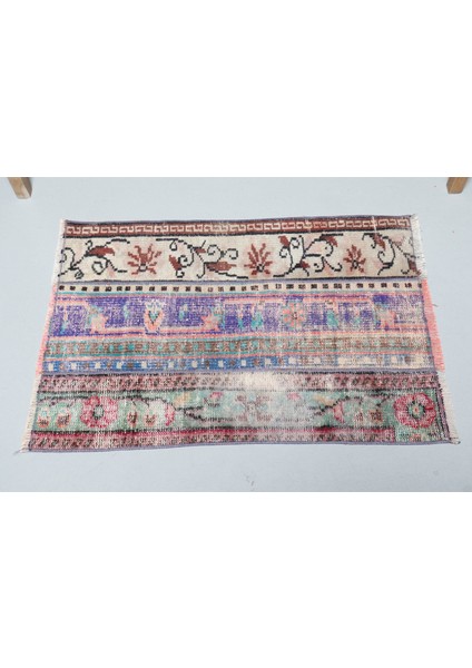 Kayra E x port Türk Halısı, Eskitme Halı, Halı, 64 x 92 cm Mavi Halı, Bahçe Araba Paspası Halı, Mutfak Halı, 9046