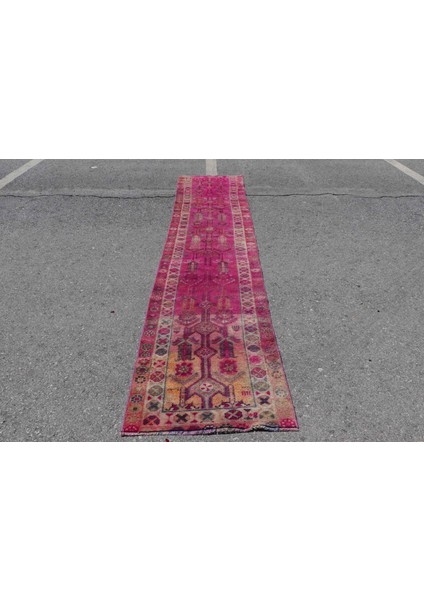 Kayra E x port Eskitme Halı, Türk Halısı, Halı, 78 x 361 cm Pempe Halı, Kabilesı Mutfak Halı, Organik Koridor Halı,