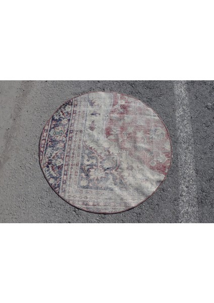 Kayra E x port Türk Halısı, Eskitme Halı, Halı, 93 x 93 cm Kırmızı Halı, El Yapımı Mutfak Halı, Organik Giriş Halı,