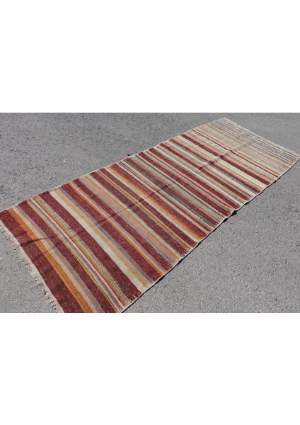 Kayra E x port Türk Halısı, Eskitme Halı, Halı, 109 x 278 cm Kırmızı Halı, Ofice Merdiven Halı, Mutfak Halı, 7054