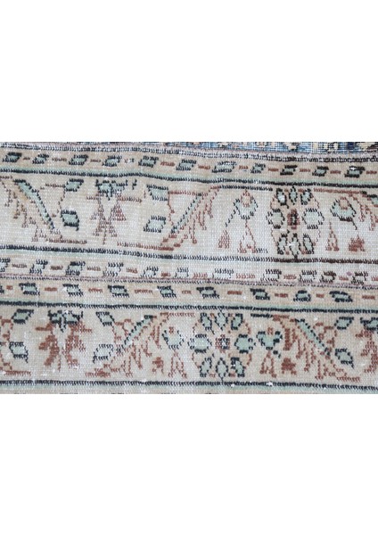 Kayra E x port Türk Halısı, Eskitme Halı, Halı, 94 x 94 cm Bej Halı, Ofice Giriş Halı, Banyo Halı, 5181