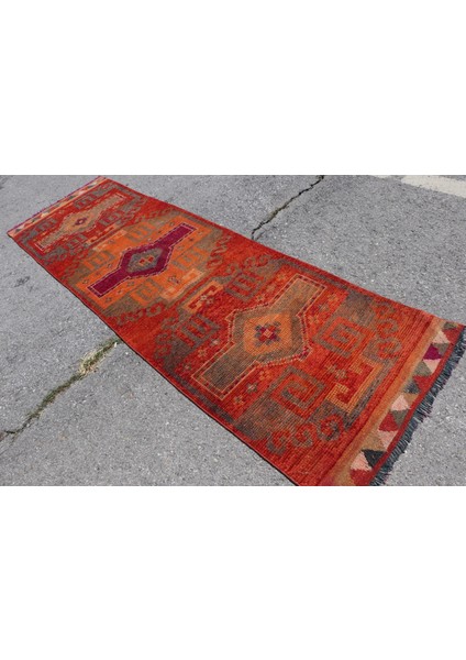 Kayra E x port Türk Halısı, Eskitme Halı, Halı, 91 x 313 cm Turuncu Halı, Anadolusı Koridor Halı, 7187 fırsatları