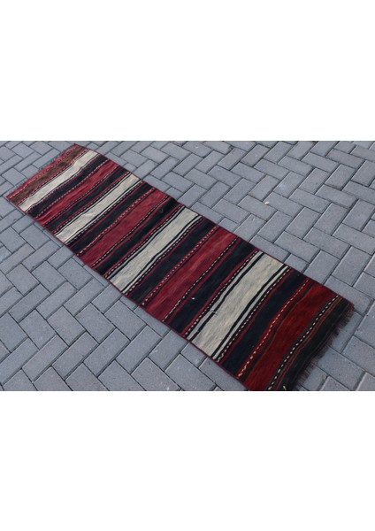 Eskitme Halı, Türk Halısı, Halı, 61 x 200 cm Kırmızı Halı, Organik Merdiven Halı, 7733 fırsatları