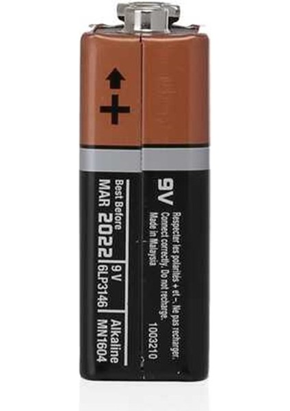Duracel 9 Volt Pil 1'li