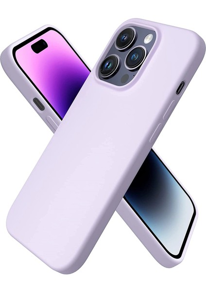 Apple iPhone 14 Pro Kılıf Ipeksi Yumuşak Hisli Içi Kadife Lansman Renkli Silikon Liquid