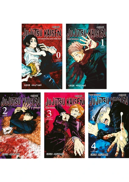 Jujutsu Kaisen 0-1-2-3-4. Ciltler Manga Seti