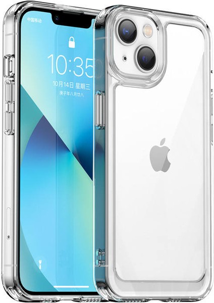 Apple iPhone 14 Plus Uyumlu Kılıf Kamera Çıkıntılı Koruyucu Şeffaf Sararmaz Ultra Lüks