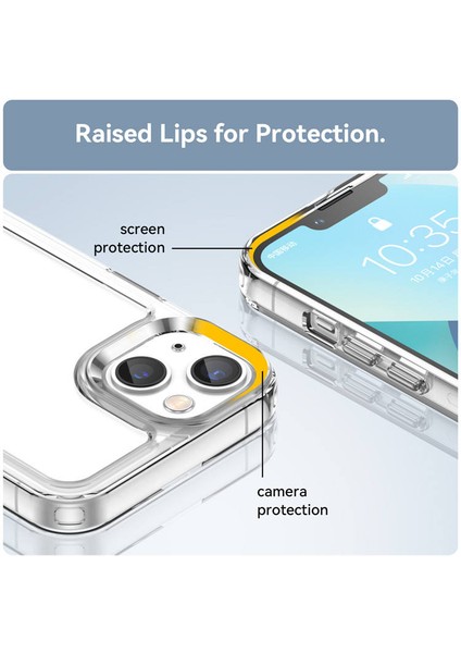 Apple iPhone 14 Plus Uyumlu Kılıf Kamera Çıkıntılı Koruyucu Şeffaf Sararmaz Ultra Lüks modelleri