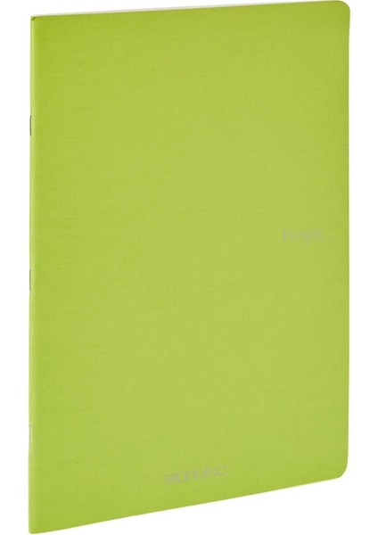 Ecoqua Orginal Tel Zımbalı Çizgili Defter Limon Yeşili A5 40 Yaprak 90 gr