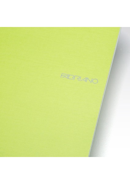 Ecoqua Orginal Tel Zımbalı Çizgili Defter Limon Yeşili A5 40 Yaprak 90 gr