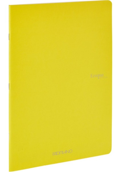 Ecoqua Orginal Tel Zımbalı Kareli Defter Sarı A5 40 Yaprak 90 gr