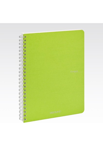 Ecoqua Orginal Spiral Cilt Kareli Defter Limon Yeşili A4 70 Yaprak 90 gr