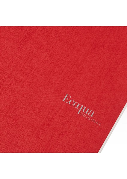 Ecoqua Orginal Spiral Cilt Kareli Defter Kırmızı A4 70 Yaprak 90 gr