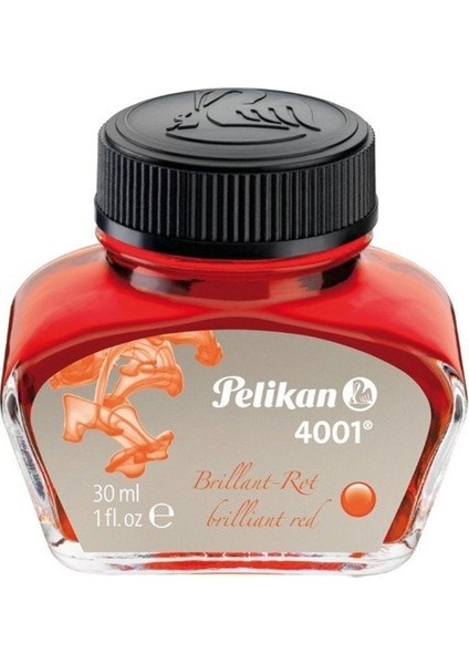 4001 Dolma Kalem Mürekkebi 30 Ml. Kırmızı + Mavi + Siyah