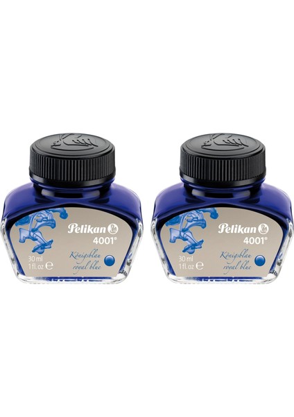 4001 Dolma Kalem Mürekkebi 30 Ml. 2 Adet Mavi