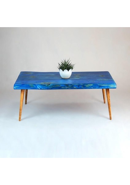 Doğal Ağaç Masif Kütük Orta Sehpa (60CM x 150CM) Ağaç Ayak
