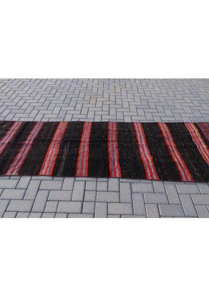 90X407 Cm Siyah Halı, Anadolusı Koridor Halı, Dekoratif Merdiven Halı modelleri
