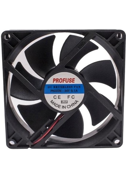 92X92X25MM 24V 0.10A Fan 2 Kablolu