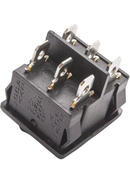 KCD4-602 On-Off Switch 6 Pin Siyah fiyatları