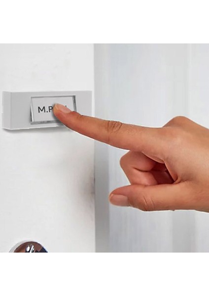 Binbirreyon Işıklı Kablolu Zil Butonu Etiketli Modern Abs Gövde 9cm Beyaz CH008 fırsatları