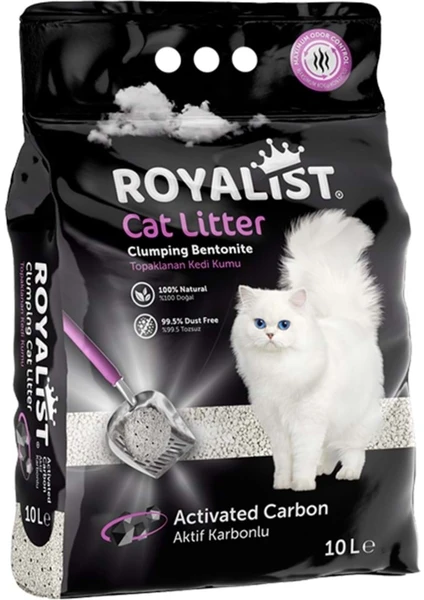 Royalıst Activated Carbon Kedi Kumu 10 Lt