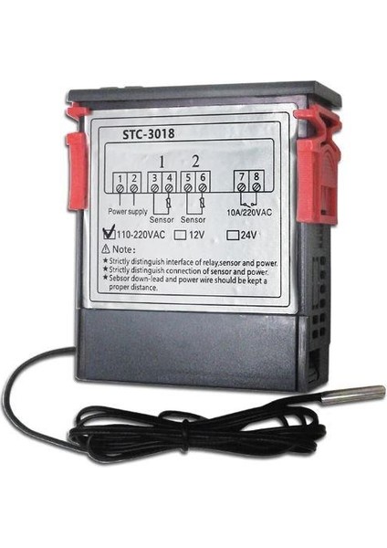 STC-3018 220V Dijital Sıcaklık Kontrol Cihazı - Kuluçka Uyumlu