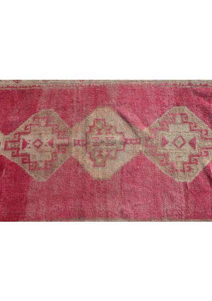 Türk Halısı, Eskitme Halı, Halı, 98 x 282 cm Kahverengi Halı, El Yapımı Koridor Halı, 6108 indirimleri