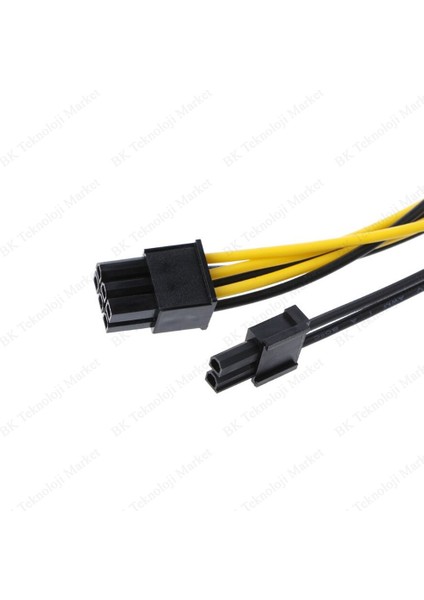 BK Teknoloji Pcı-E Ekran Kartı Güç Kablosu 2 x 15PIN Sata Erkek To 8pin(6+2)