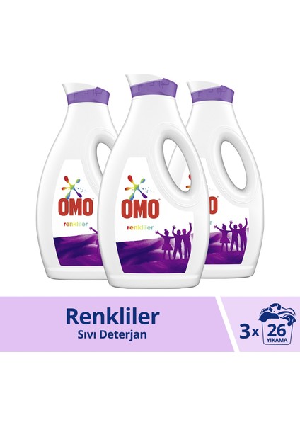 Sıvı Çamaşır Deterjanı Renkliler Için Renklilerinizi Korur 1690 ml 30 Yıkama 3 Adet