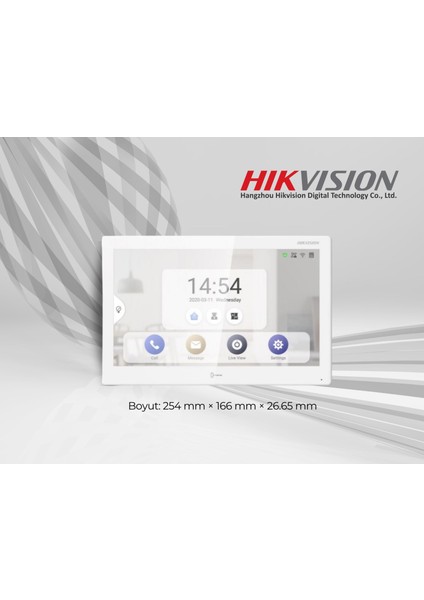 DS-KH9510-WTE1 10" Dokunmatik Iç Ortam Istasyon ( Wi-Fi, Ip Kamera Desteği)