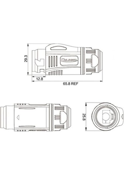 BD-24-C/RJ45/015/PE-42-001A Su Geçirmez Ethernet Konnektörü - Erkek fiyatları