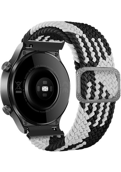 Amazfit Gtr 47MM Için Esnek Örgülü Kumaş Kordon Kayış - KY29