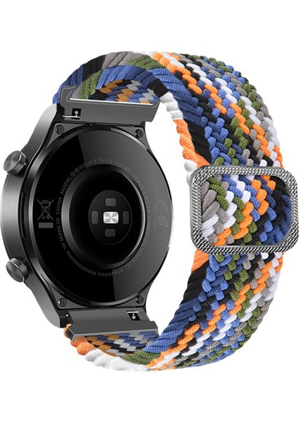 Amazfit Gtr 47MM Için Esnek Örgülü Kumaş Kordon Kayış - KY29