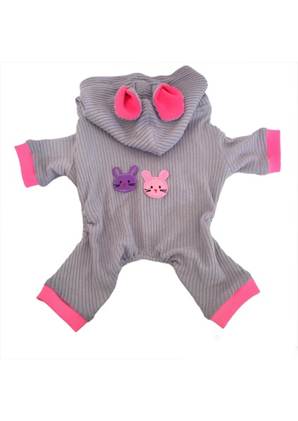 Sweet Bunny Kulaklı Kedi Tulumu,kıyafeti