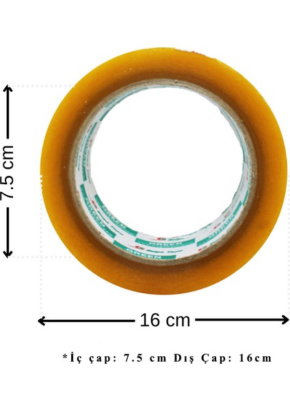 Tekli Nuga Şeffaf Koli Bandı 45 mm x 100 Metre 38 Mikron Akrilik (1ADET)