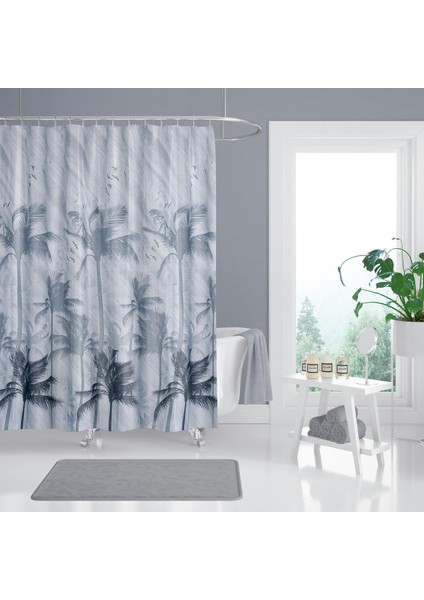 Tropik Banyo Duş Perdesi 5104 Tek Kanat 1X240X200