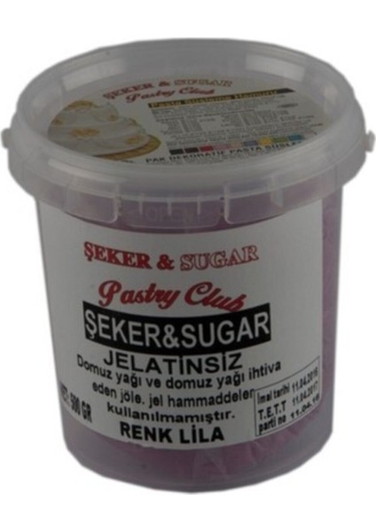 Şeker & Sugar Şeker Hamuru 500 gr Lila