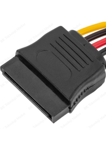 BK Teknoloji 15 Pin Sata Power Çoklayıcı Y Bakır Kablo