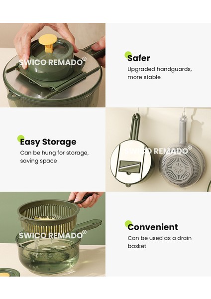 9 Parça Kaplı El Rendesi - Yeşil (Yurt Dışından) indirimleri