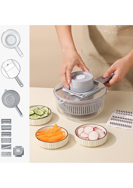 9 Parça Kaplı El Rendesi - Gri (Yurt Dışından)