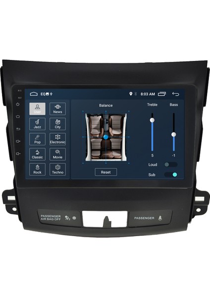 Mıtsubıshı Outlander Android Carplay Multimedya Ekran Teyp 2GB+32GB modelleri