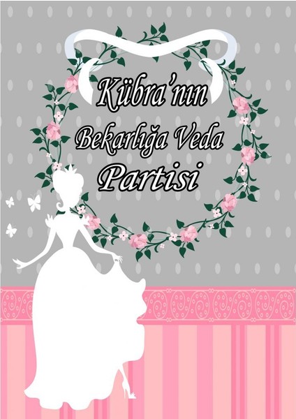 Bekarlığa Veda ve Kına Afiş,karşılama Panosu Branda Kişiye Özel SN48