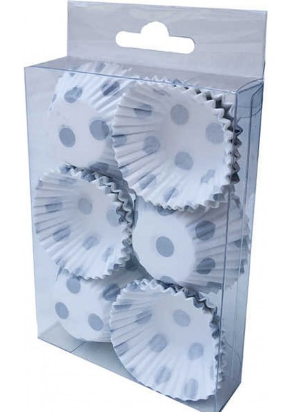 Cup Kek Kapsülü Lokumluk Modeli Minik Gümüş 180 Adet