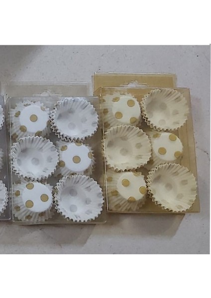 Cup Kek Kapsülü Lokumluk Modeli Minik Altın 180 Adet