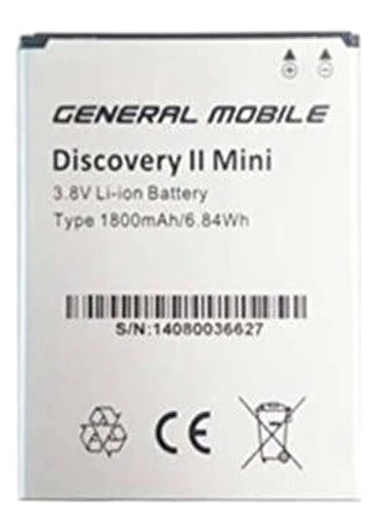 Sesatech General Mobile Discovery 2 Mini Batarya Pil