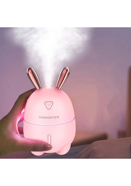 USB Şarjlı 300ML Sevimli Tavşan Mini Nemlendirici - Beyaz (Yurt Dışından)
