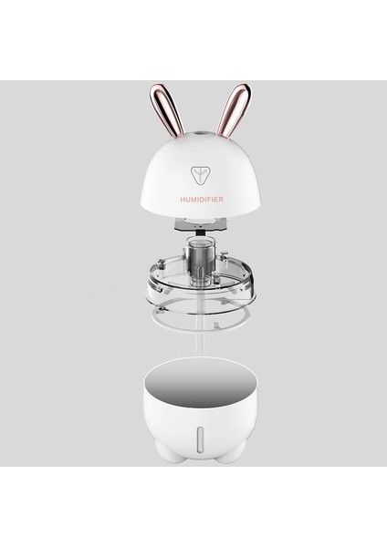 USB Şarjlı 300ML Sevimli Tavşan Mini Nemlendirici - Beyaz (Yurt Dışından) fiyatları